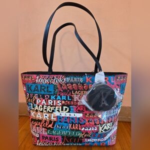 Karl Lagerfeld Colorful Logo Tote